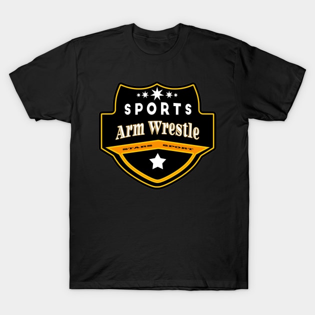 Sports Arm Wrestle T-Shirt by Usea Studio